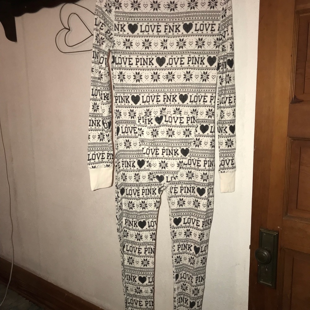 Victora’s Secret Pink onesie.